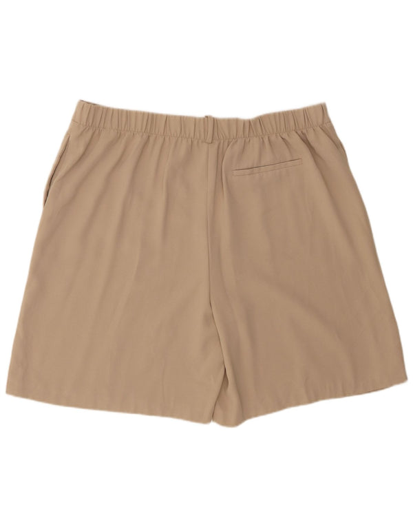 Женские шорты чинос Marks & Spencer UK 20 2XL W42 Бежевый полиэстер