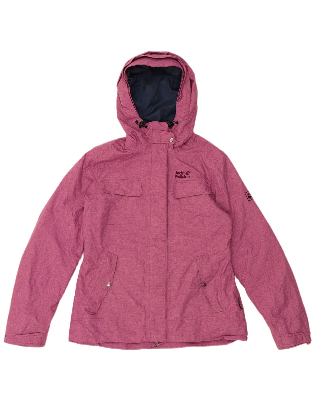 Женская ветровка с капюшоном Jack Wolfskin UK 12/14 Средний розовый