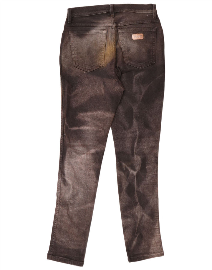 Женские узкие джинсы Wrangler W34 L32 Коричневые тай-дай
