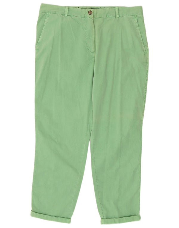 Женские прямые брюки чинос Marks & Spencer UK 14, большие W34 L26, зеленые