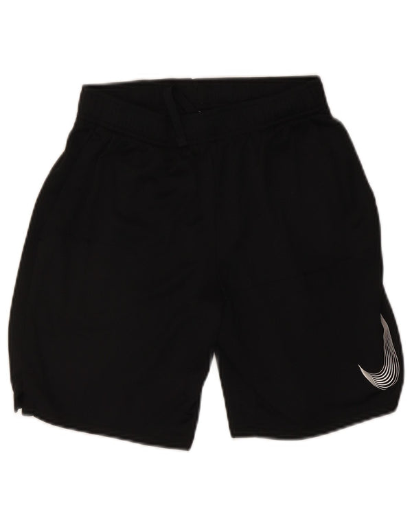 Спортивные шорты Nike Dri Fit с графическим рисунком для мальчиков, 12–13 лет, большие черные полиэстеровые