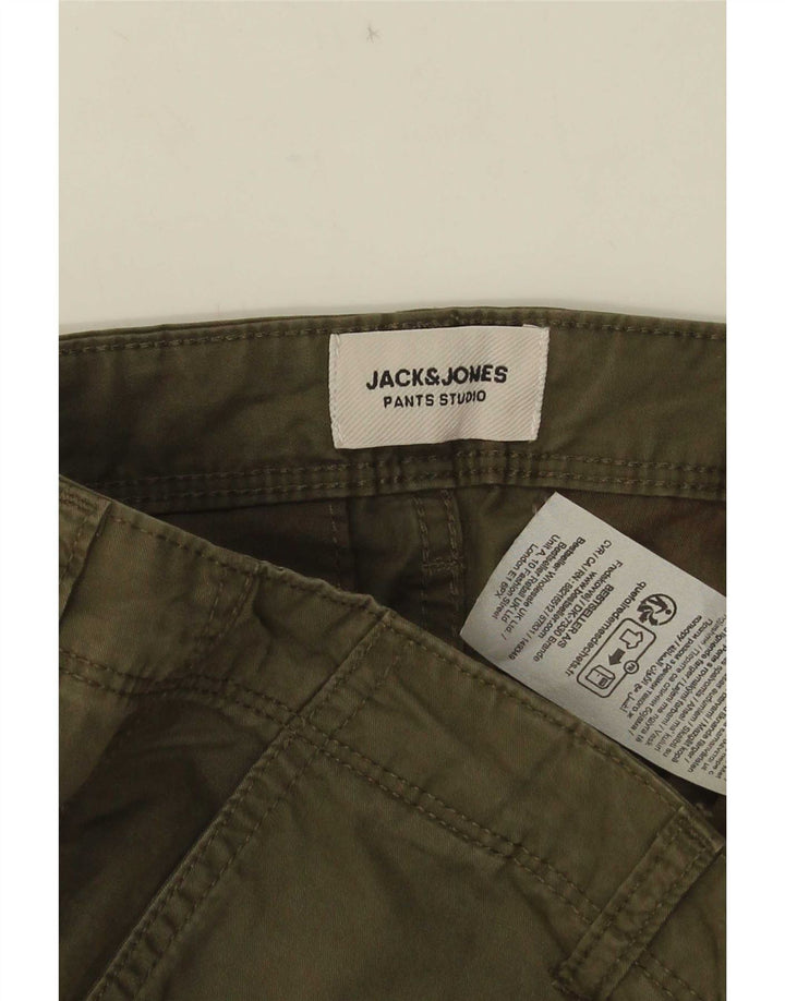 Мужские шорты карго Jack & Jones Medium W34, хаки, хлопок