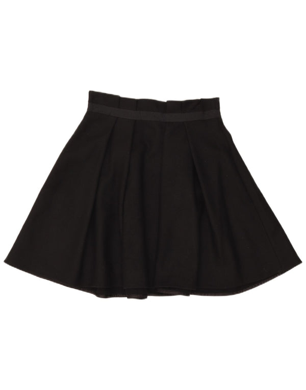 PATRIZIA PEPE Женская расклешенная юбка Firenze IT 42 Medium W30 Черная шерсть