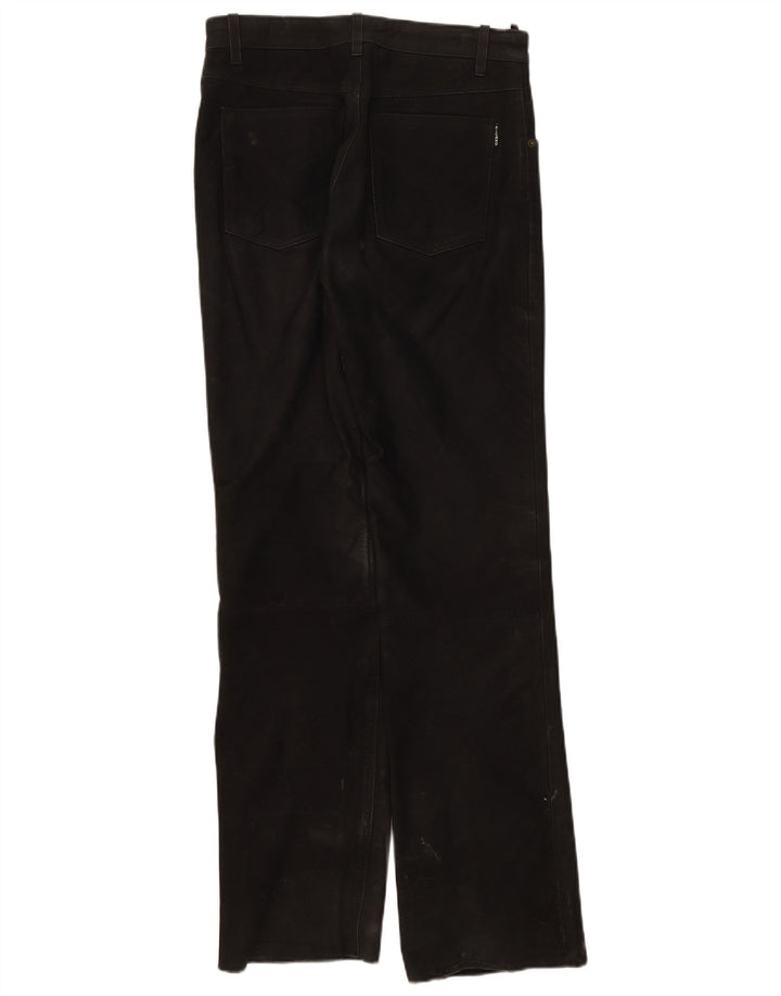 Брюки мужские кожаные Ricano W30 L32 черные