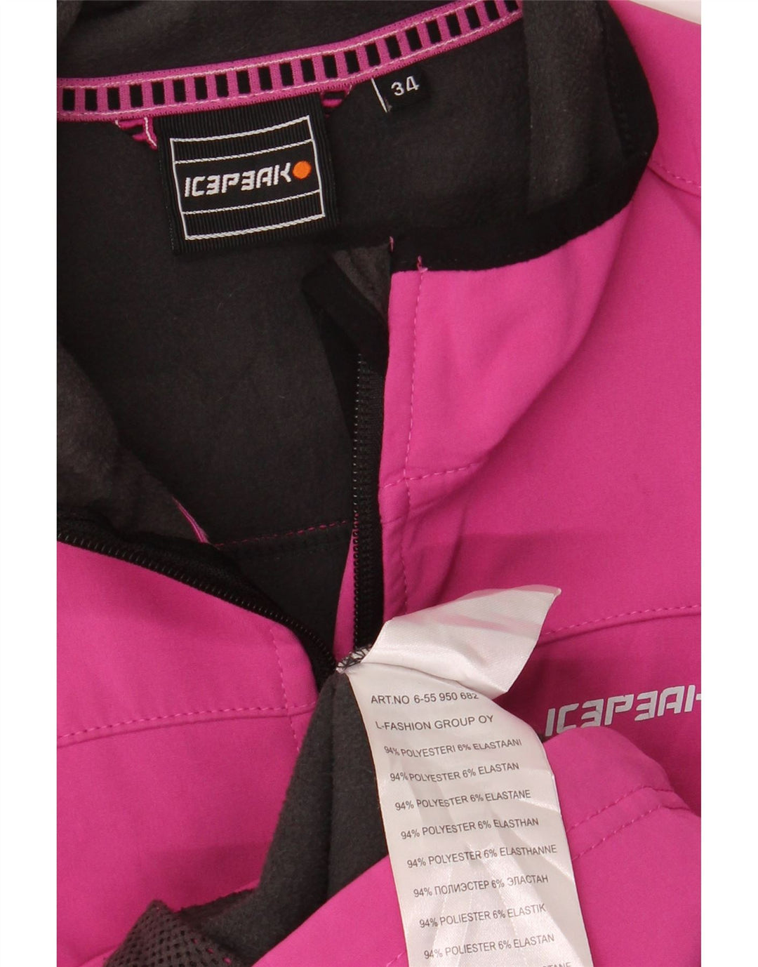 ICEPEAK Womens Gilet EU 34 XS Pink Polyester Vintage Icepeak and Second-Hand Icepeak from Messina Hembry 