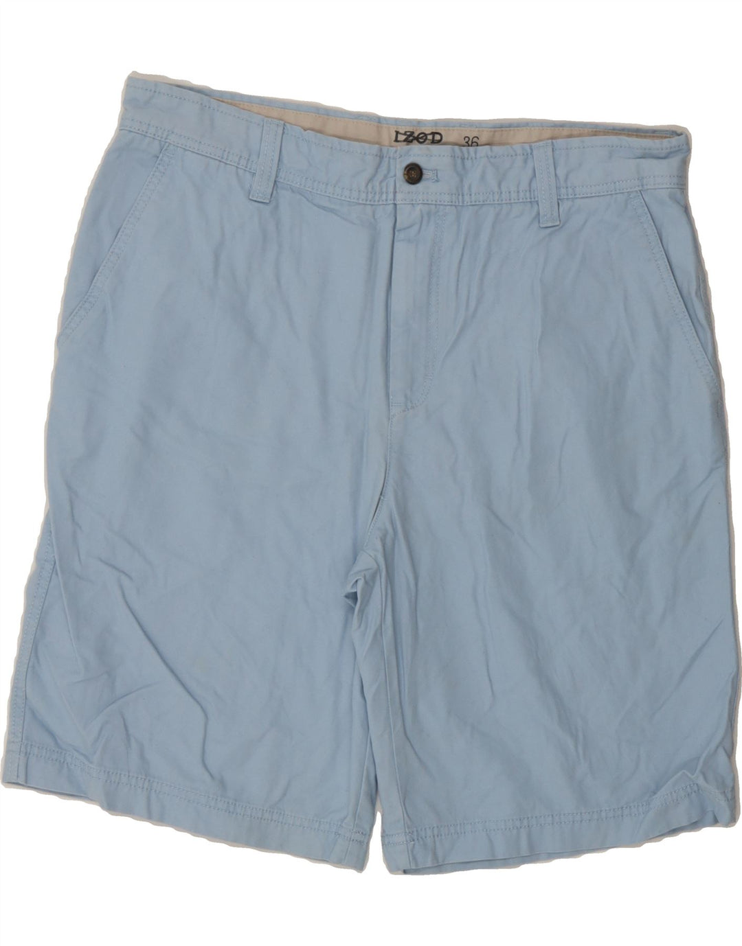 IZOD Mens Chino Shorts W36 Large Blue Cotton Vintage Izod and Second-Hand Izod from Messina Hembry 