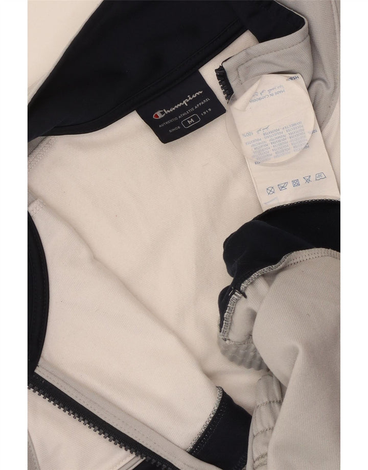 Мужской спортивный костюм CHAMPION, верхняя куртка, средний серый полиэстер с цветными блоками