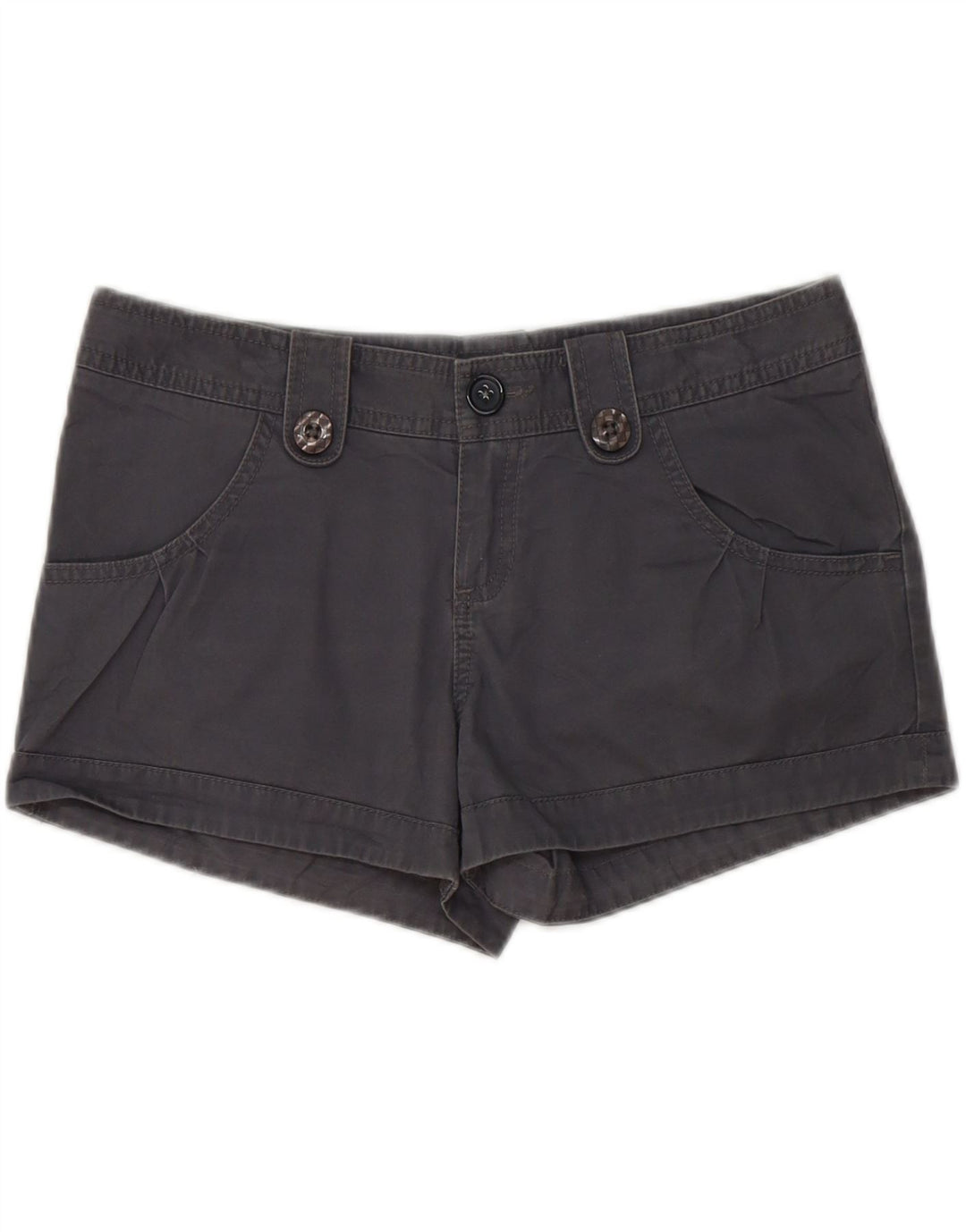 VANS Womens Hot Pants US 5 Medium W30  Grey Cotton Vintage Vans and Second-Hand Vans from Messina Hembry 
