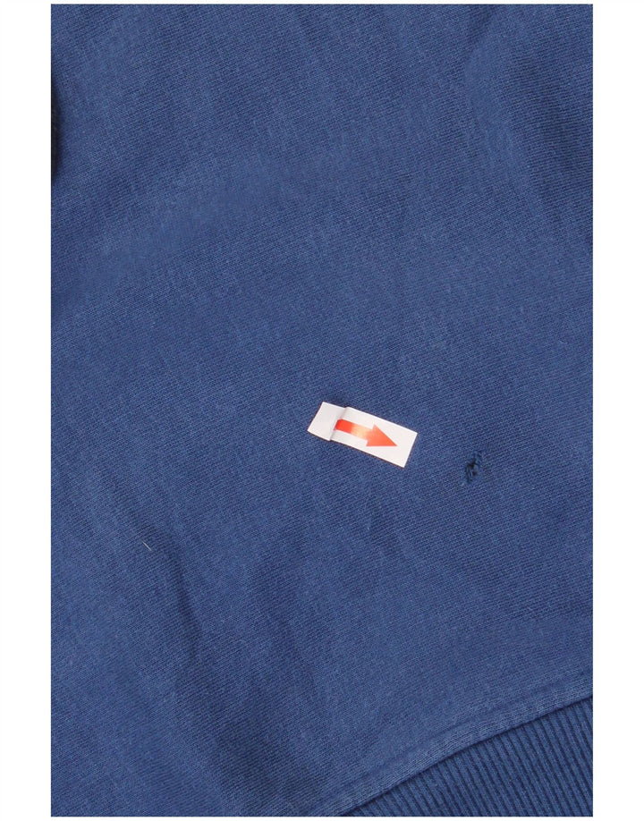 Джемпер с рисунком Adidas для мальчиков 13–14 лет, синий, хлопок с цветными блоками