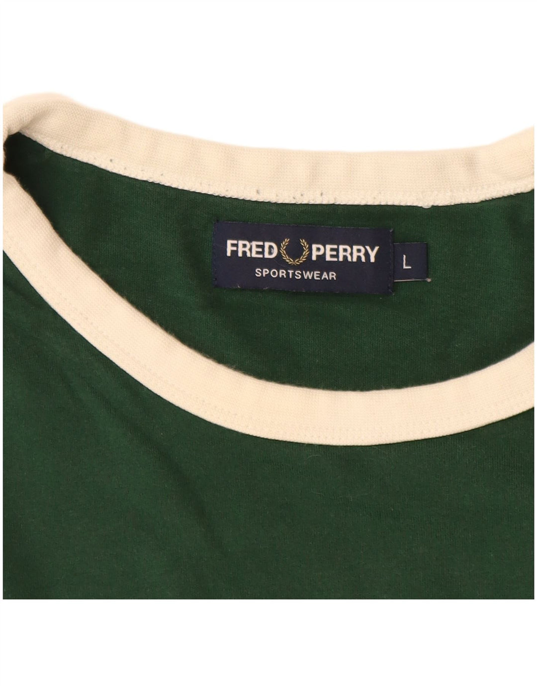 Мужская футболка с рисунком FRED PERRY, большой зеленый хлопок с цветными блоками