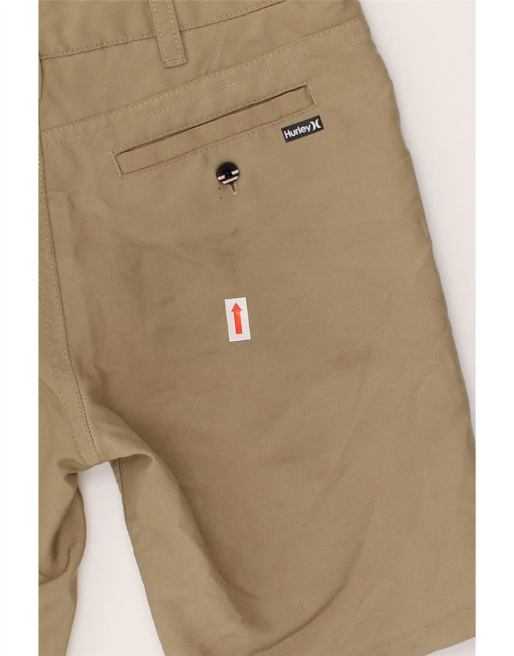 HURLEY Boys Chino Shorts 6-7 Years W22 Beige Polyester Vintage Hurley and Second-Hand Hurley from Messina Hembry 
