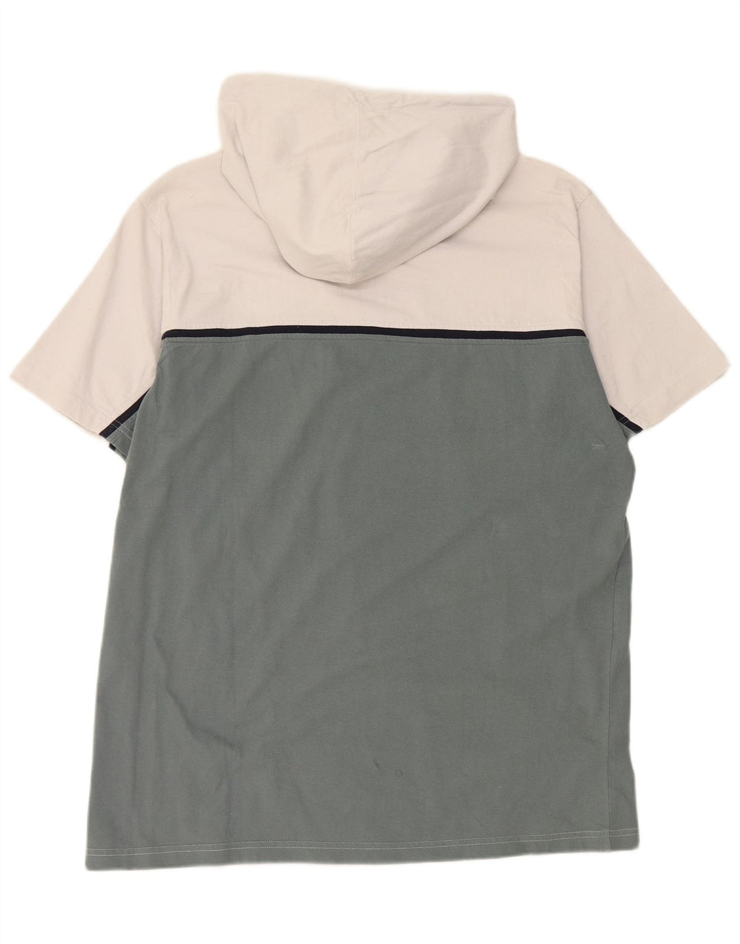 Мужская футболка CHAMPION с капюшоном на молнии, топ 2XL, белый хлопок с цветными блоками