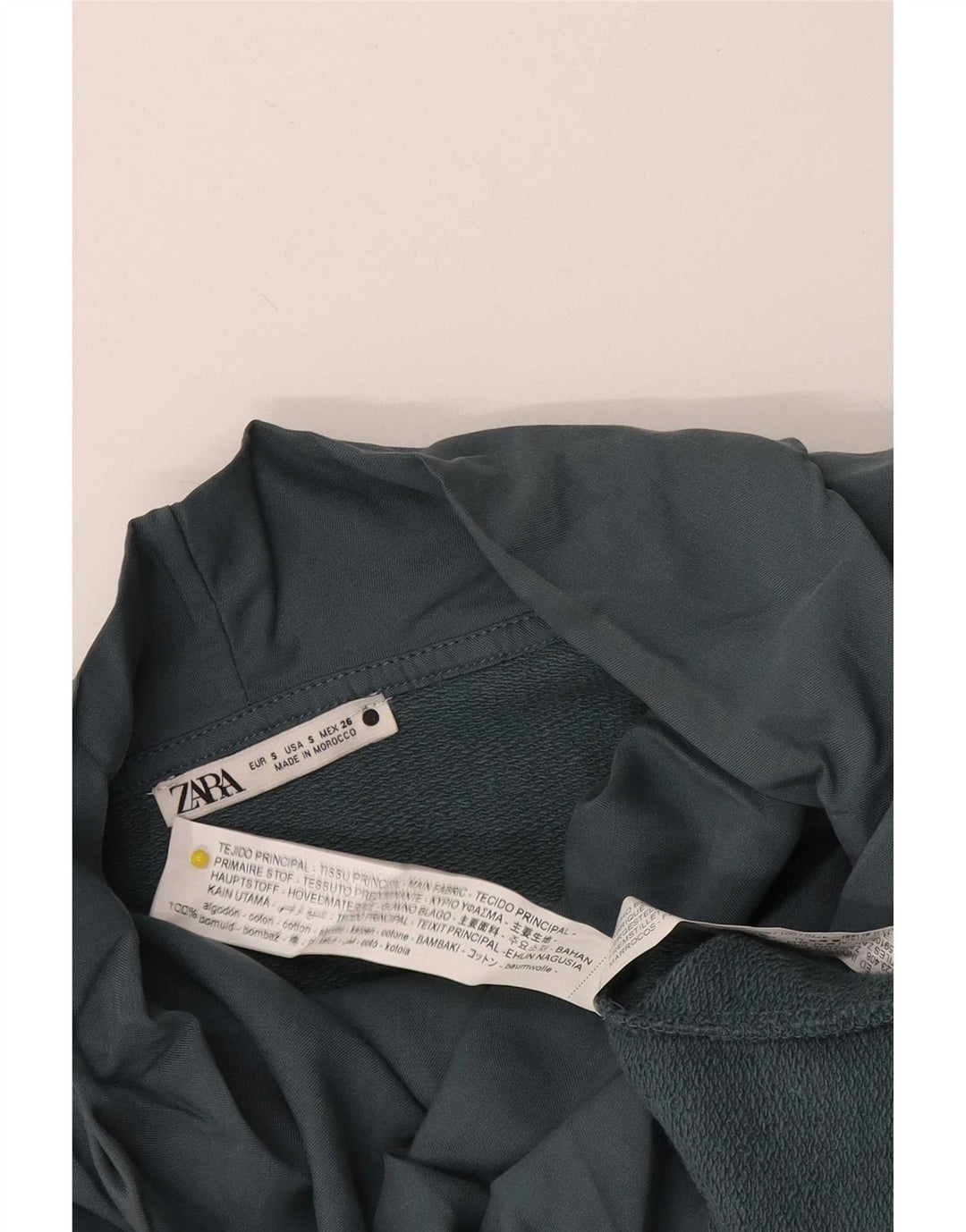Женский свитер оверсайз Zara UK 10, маленький серый хлопковый джемпер
