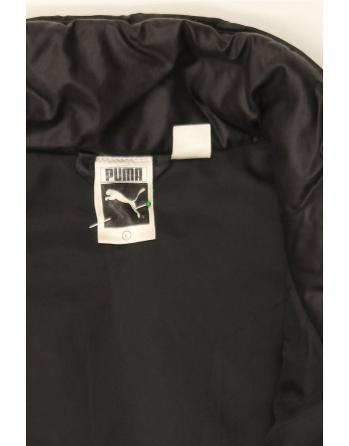 PUMA Womens Padded Jacket UK 16 Large Black Vintage Puma and Second-Hand Puma from Messina Hembry 