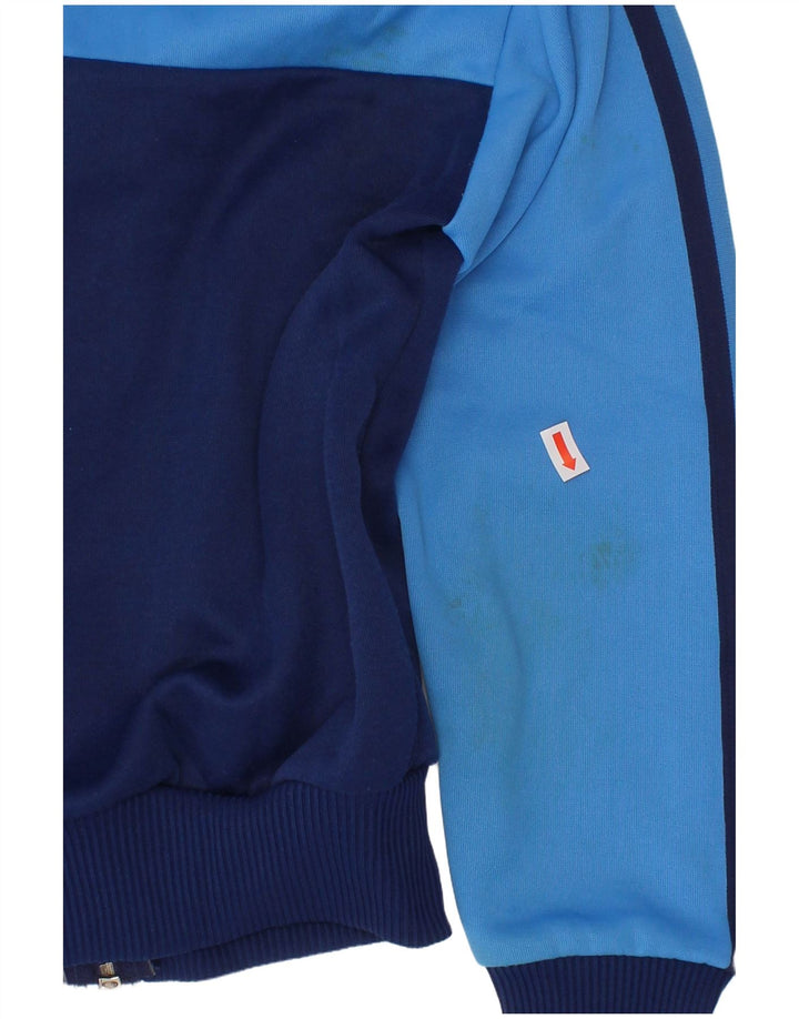 Спортивный костюм ADIDAS для мальчиков, верхняя куртка 9–10 лет, темно-синий с цветными блоками