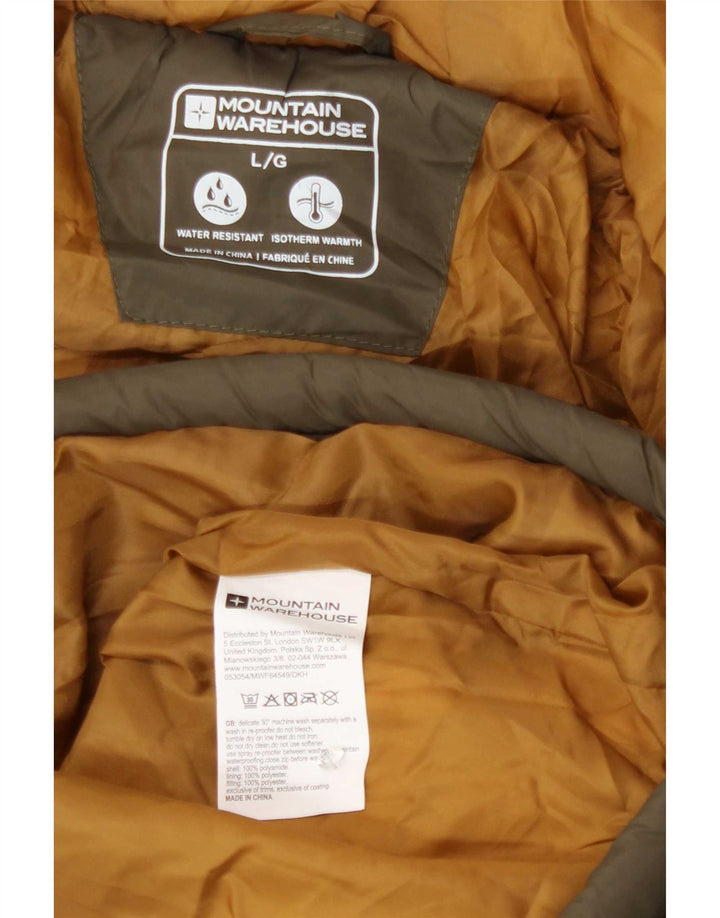 Мужская утепленная куртка с капюшоном Mountain Warehouse UK 40, большой цвет хаки, полиамид