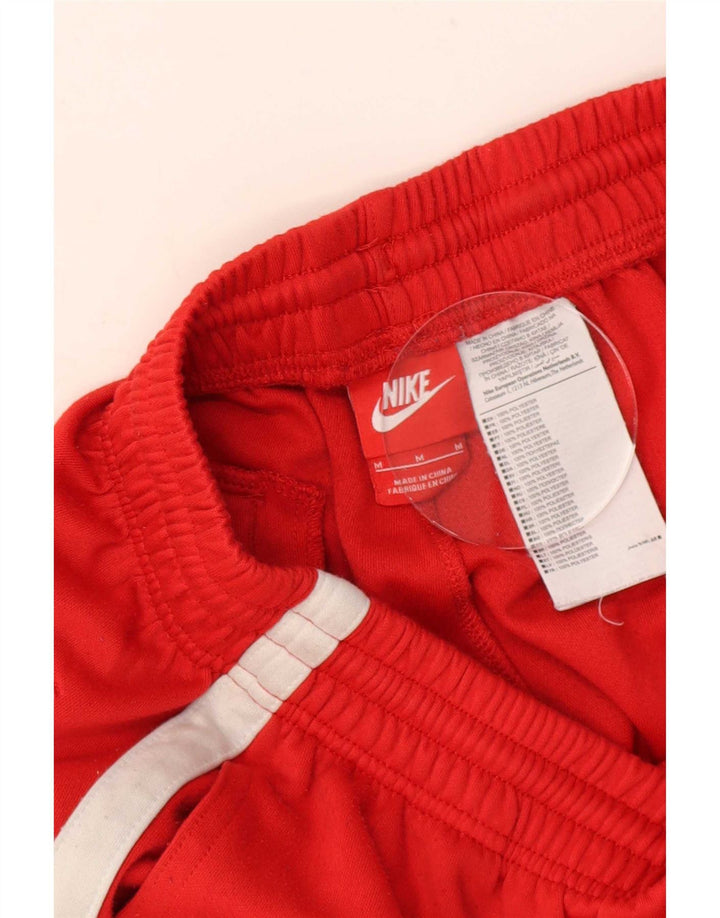 Мужские спортивные шорты Nike среднего красного цвета из полиэстера с цветными блоками