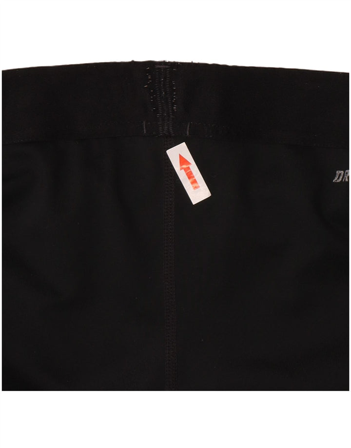Женские леггинсы-капри Nike Dri Fit UK 10, маленькие черные из полиэстера