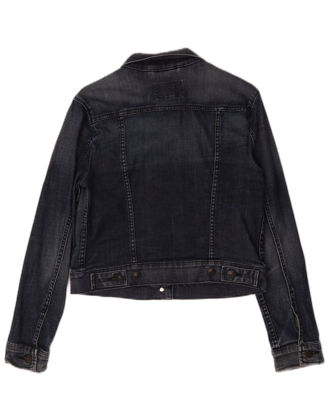 Женская укороченная джинсовая куртка Levi's UK 12, средний темно-синий, хлопок