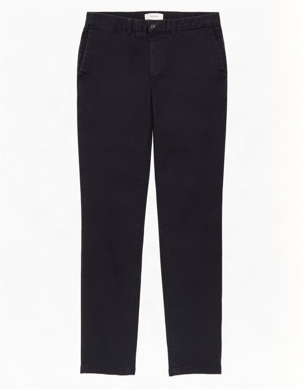 Reiss Mens Slim Chino Trousers W32 L30 Navy Blue Cotton