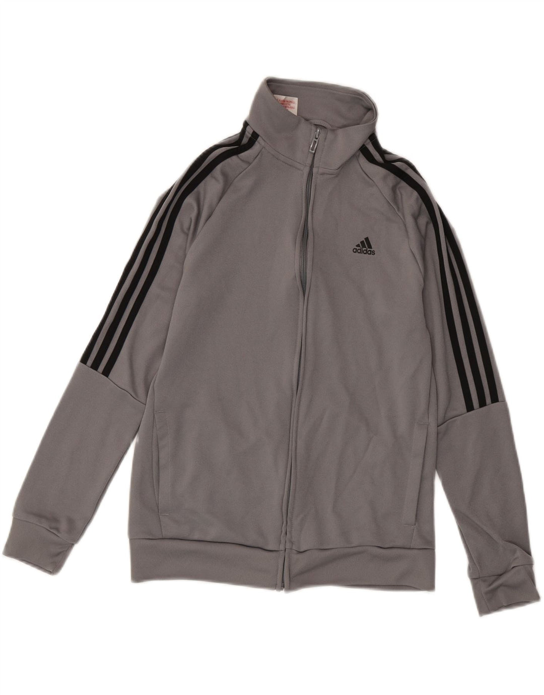 ADIDAS Boys Aeroready Tracksuit Top Jacket 13-14 Years Grey Polyester Vintage Adidas and Second-Hand Adidas from Messina Hembry 