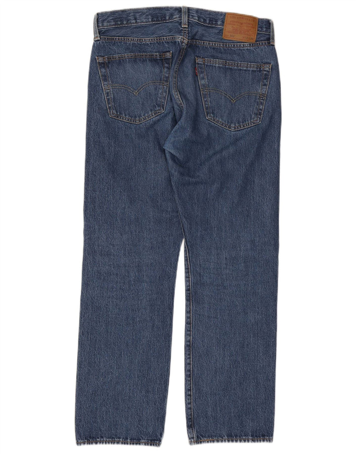 Мужские прямые джинсы Levi's 501 W33 L30 синие, хлопок
