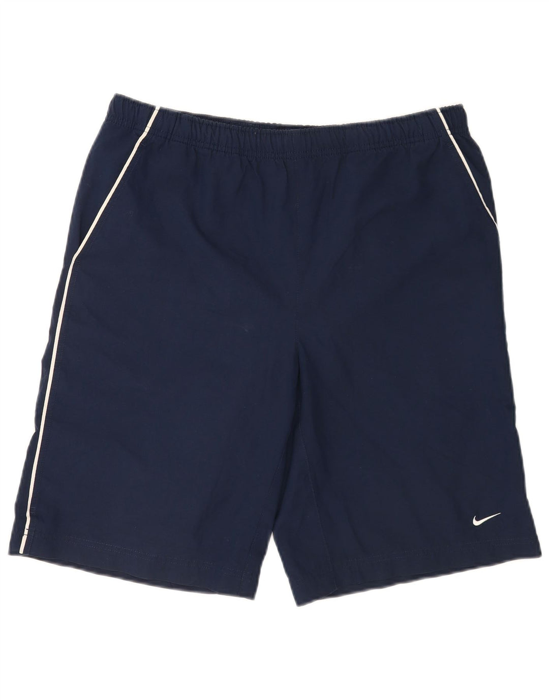 Мужские спортивные шорты Nike Regular с графикой, средние темно-синие спортивные шорты из полиэстера