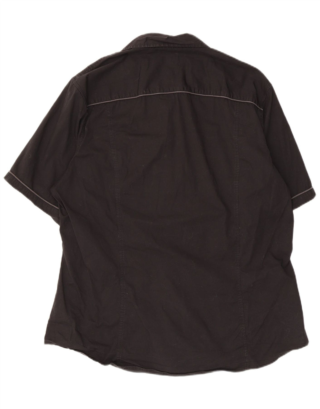 Мужская рубашка с коротким рукавом Calvin Klein Jeans 2XL, черный хлопок