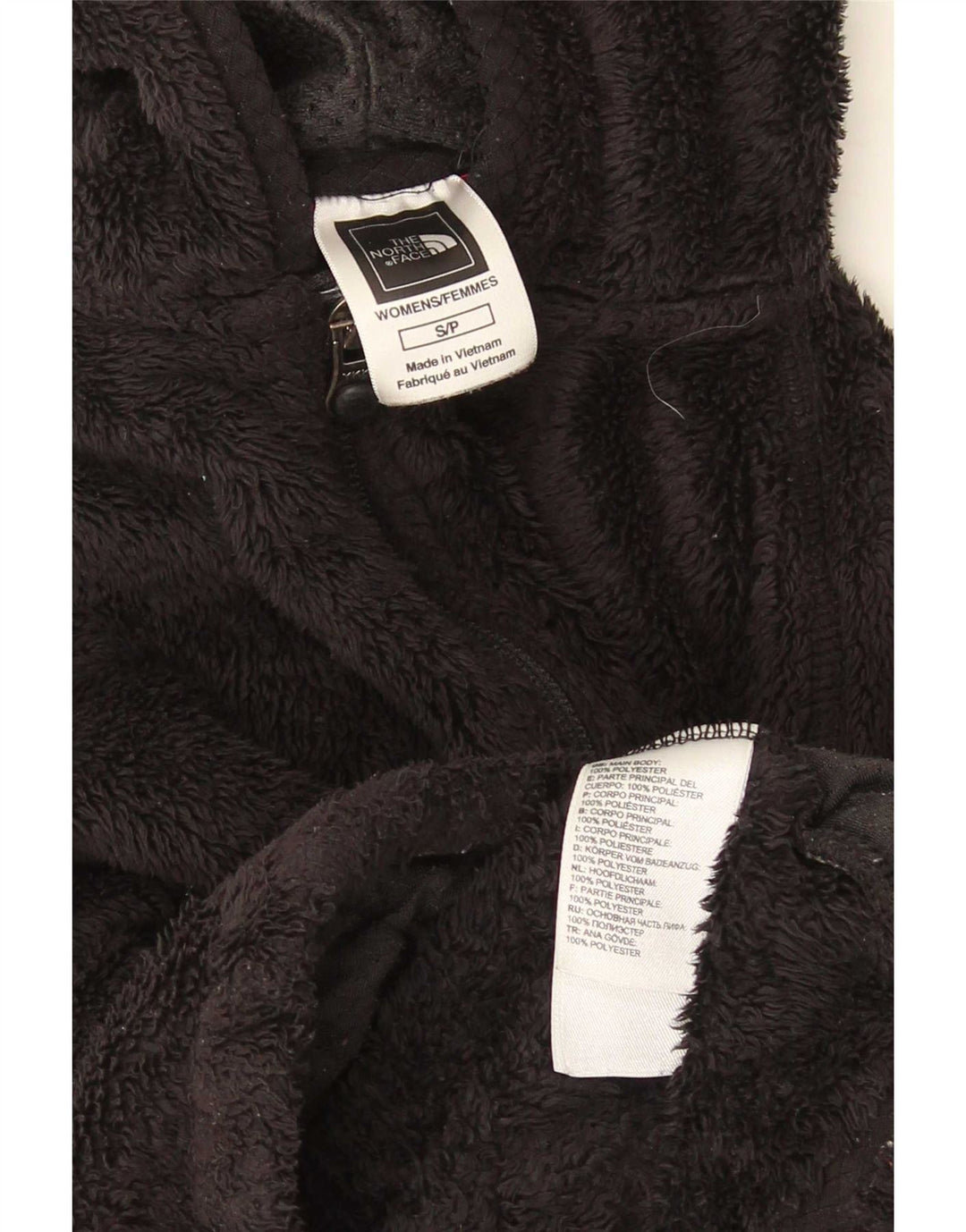 Женская флисовая куртка с капюшоном The North Face UK 10, маленькая черная, полиэстер