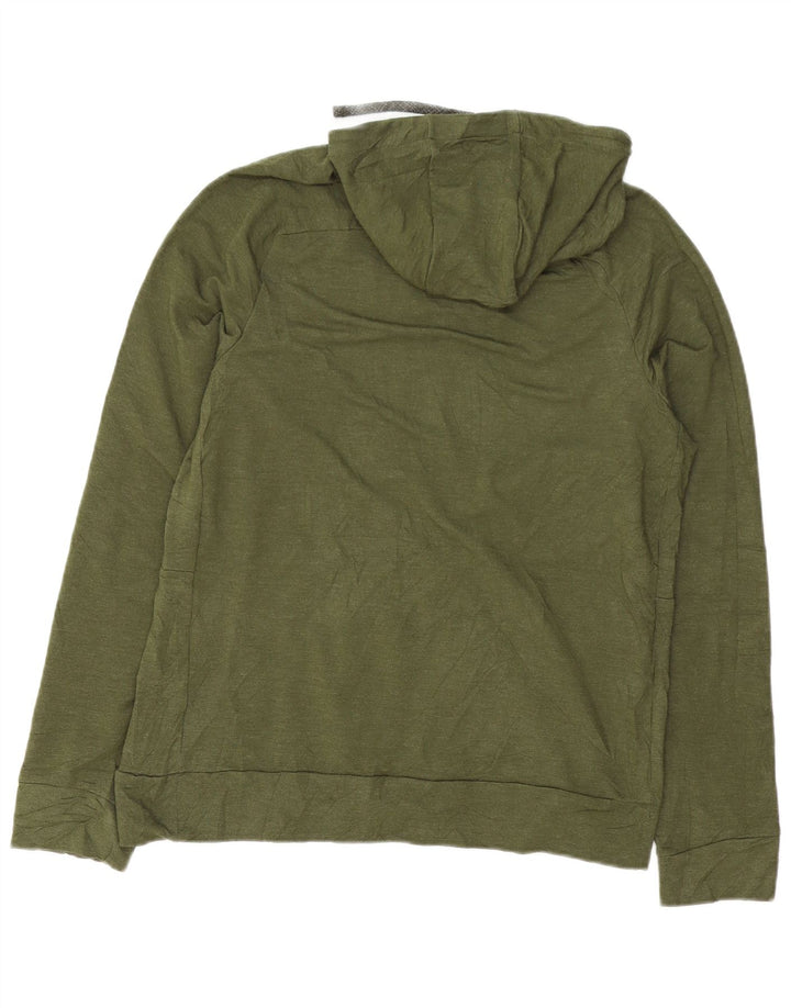 Мужской джемпер с капюшоном Nike Dri Fit, средний хаки, вискоза