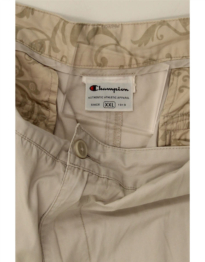CHAMPION Mens Cargo Shorts 2XL W38 Beige Vintage Champion and Second-Hand Champion from Messina Hembry 