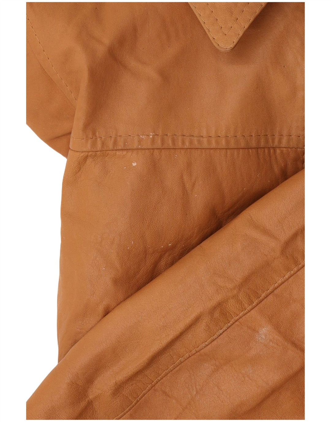 Винтажная женская кожаная куртка IT 50 XL Бежевая