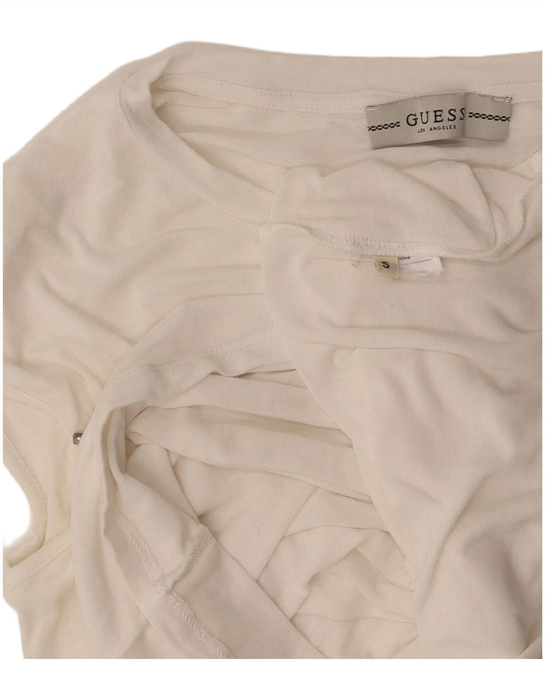 GUESS Женская футболка Top UK 10 Small White