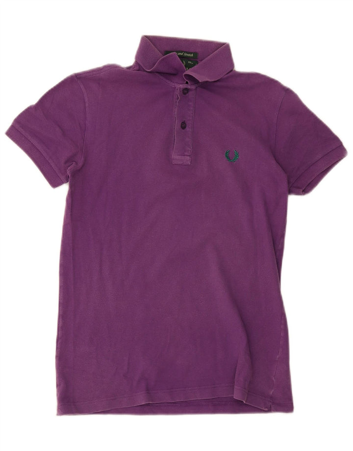 Мужская рубашка-поло Fred Perry, маленькая фиолетовая, хлопок