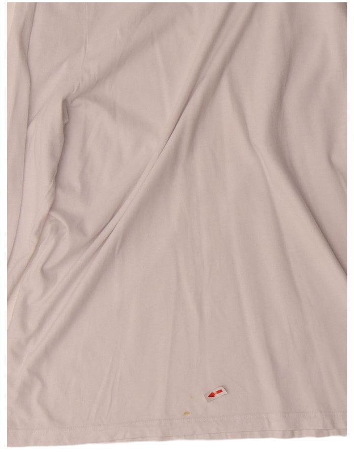 CALVIN KLEIN Мужской топ с длинным рукавом XL, белый хлопок