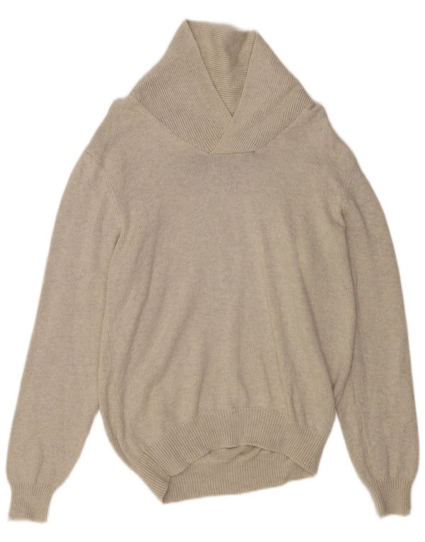 Мужской джемпер с отложным воротником MARKS & SPENCER UK 41/43, большой серый