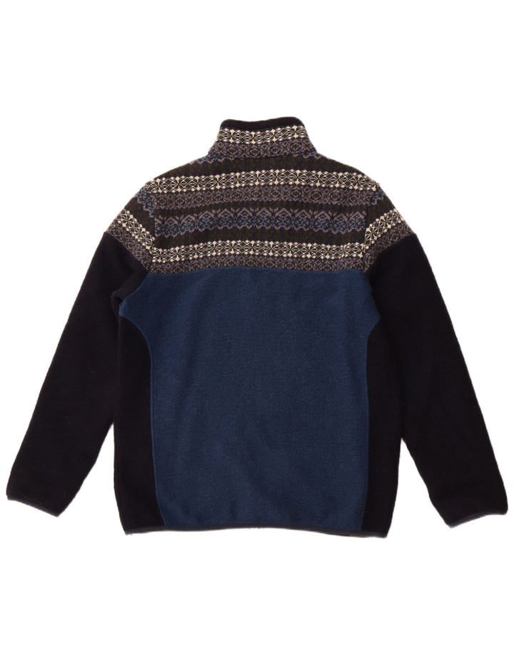 Мужская флисовая куртка CMP EU 54 2XL Синяя полиэстер с цветными блоками