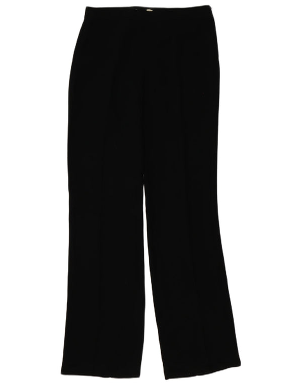 Женские прямые повседневные брюки Zara EU 40 Medium W30 L35, черный полиэстер