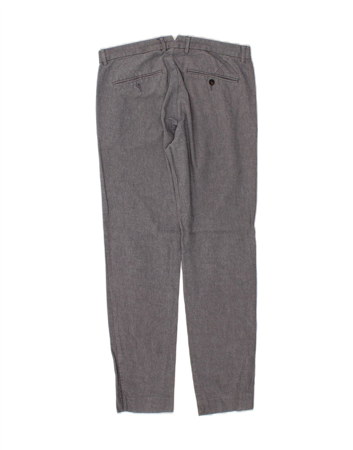JULES Womens Slim Chino Trousers EU 42 Large W32 L29 Grey Polyester Vintage Jules and Second-Hand Jules from Messina Hembry 