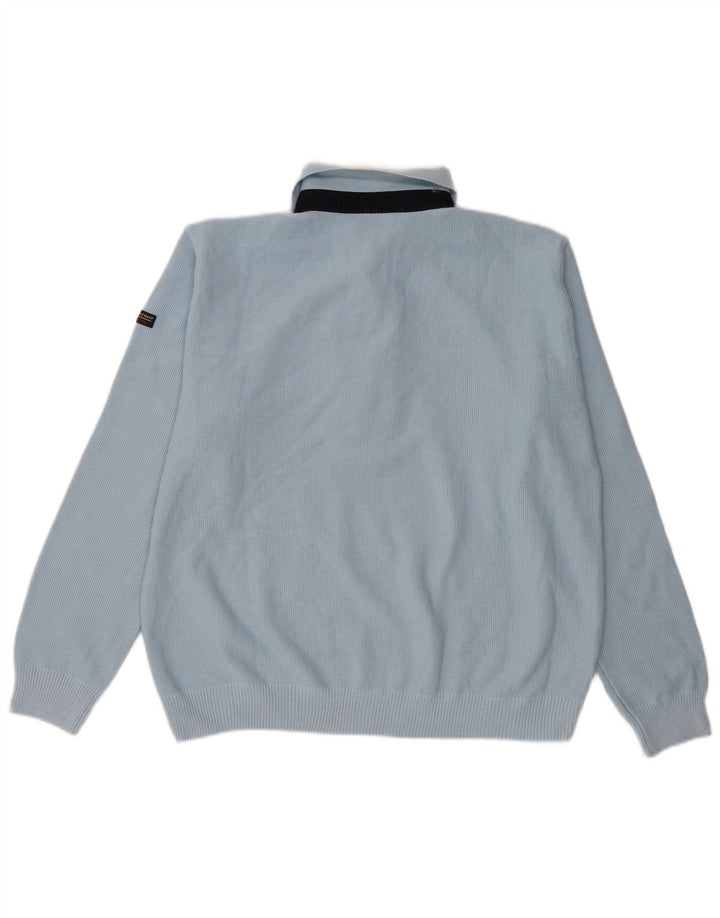 Мужской свитер с воротником-поло Green Coast IT 50, средний синий