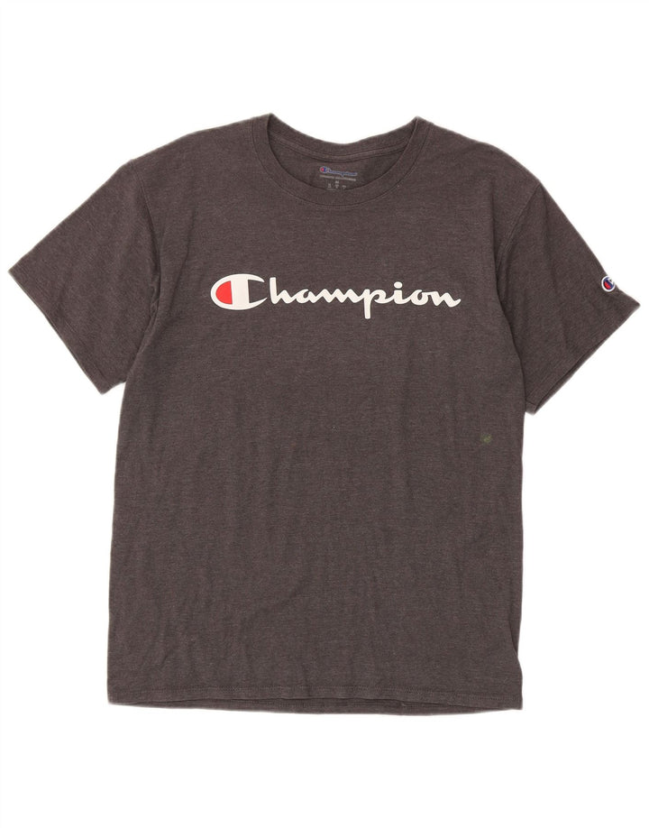 Мужская футболка с рисунком Champion, средний серый цвет
