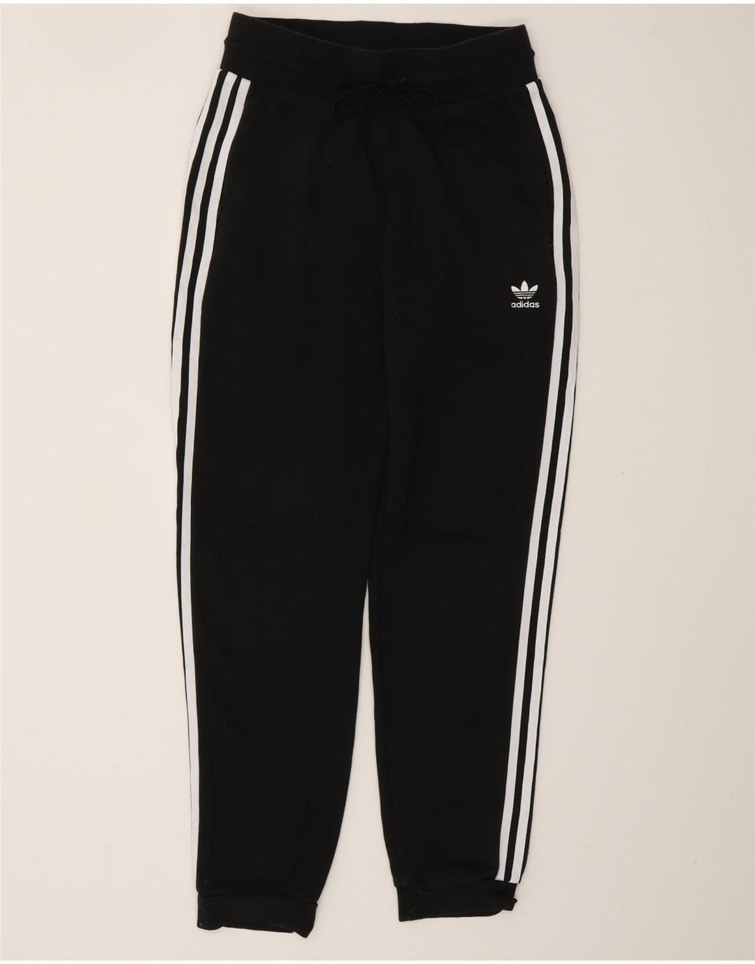 Женские спортивные брюки ADIDAS Joggers UK 10, маленькие черные хлопковые брюки