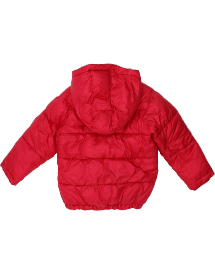CHAMPION Baby Boys Hooded Padded Jacket 9-12 Months Red Vintage Champion and Second-Hand Champion from Messina Hembry 