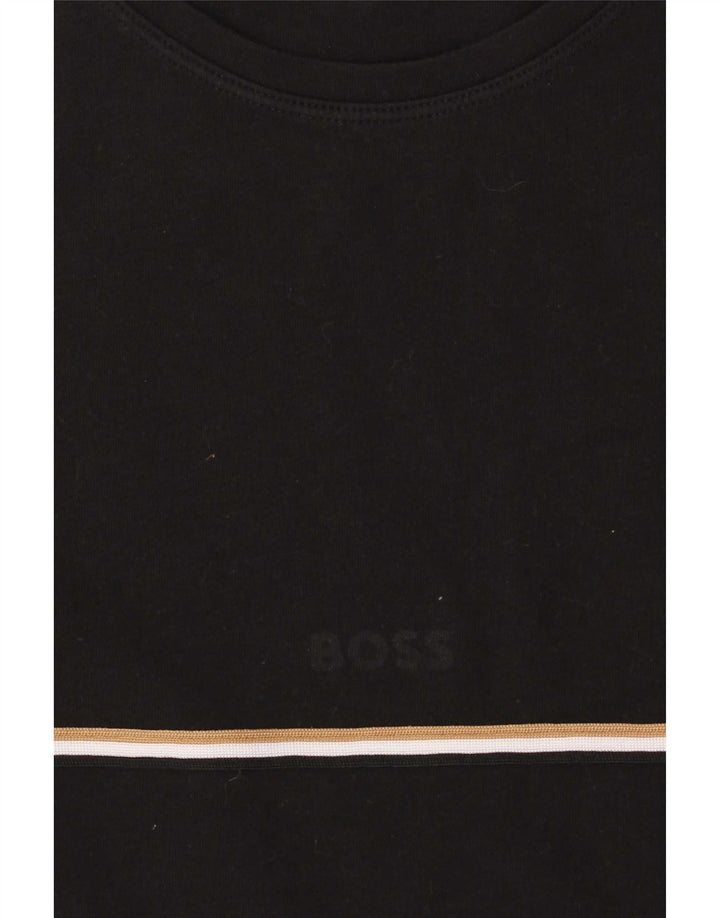 Мужская футболка Hugo Boss Top Medium Black Cotton