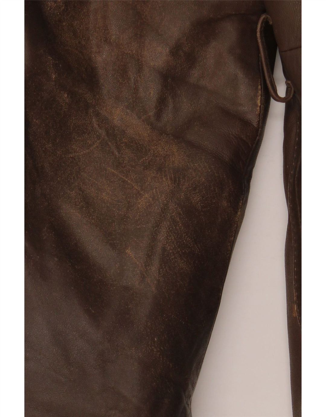 Винтажная мужская кожаная куртка IT 52 XL Коричневая кожаная