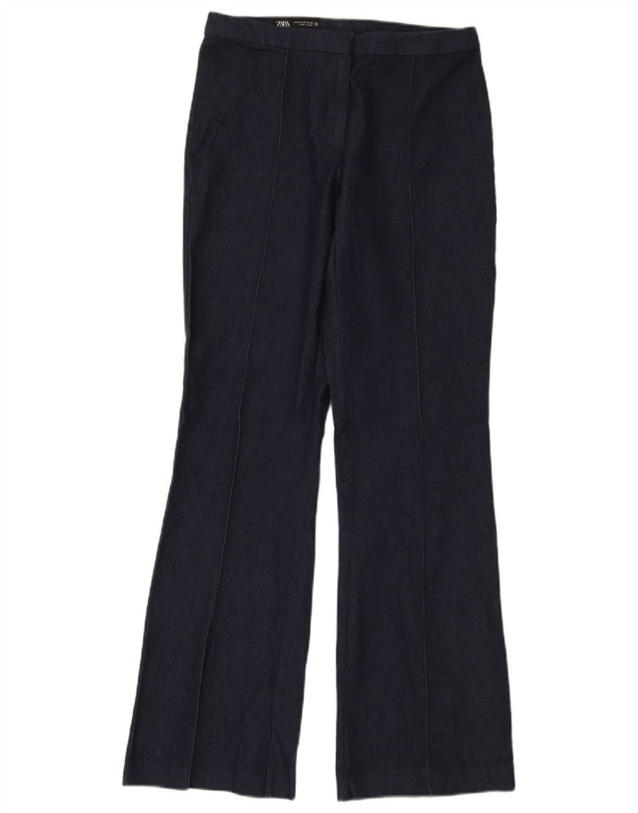 Zara Женские брюки Bootcut Medium W28 L32 Темно-синие хлопковые