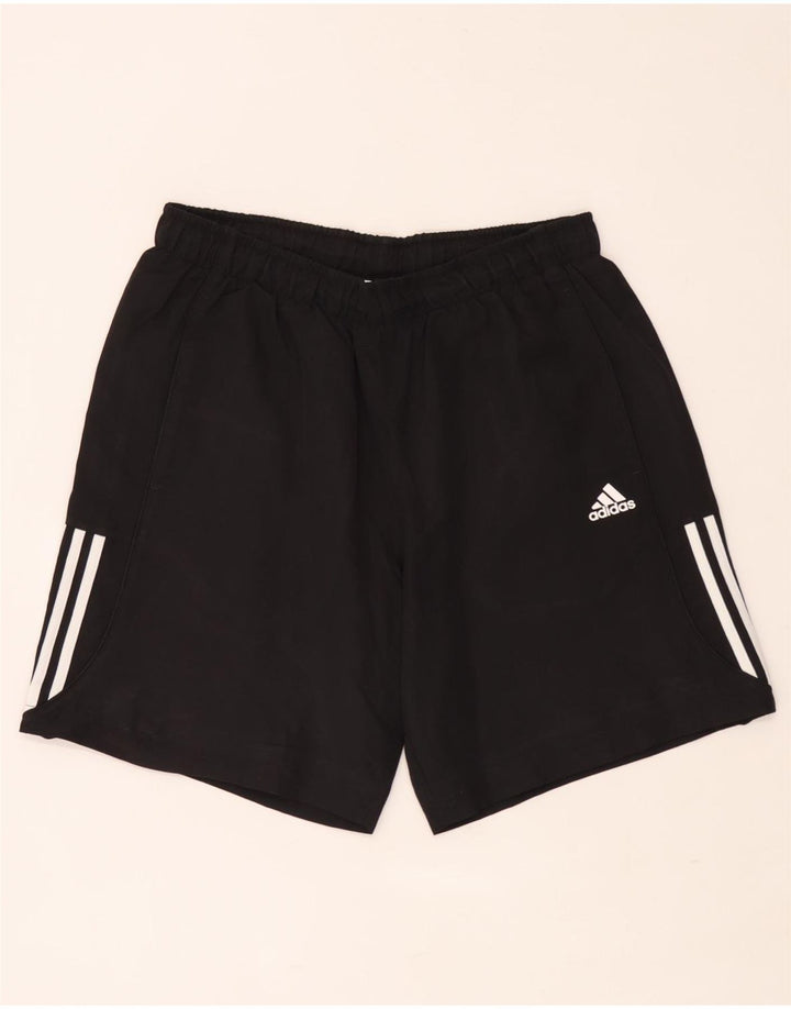 Мужские спортивные шорты Adidas Climalite, большие черные из полиэстера