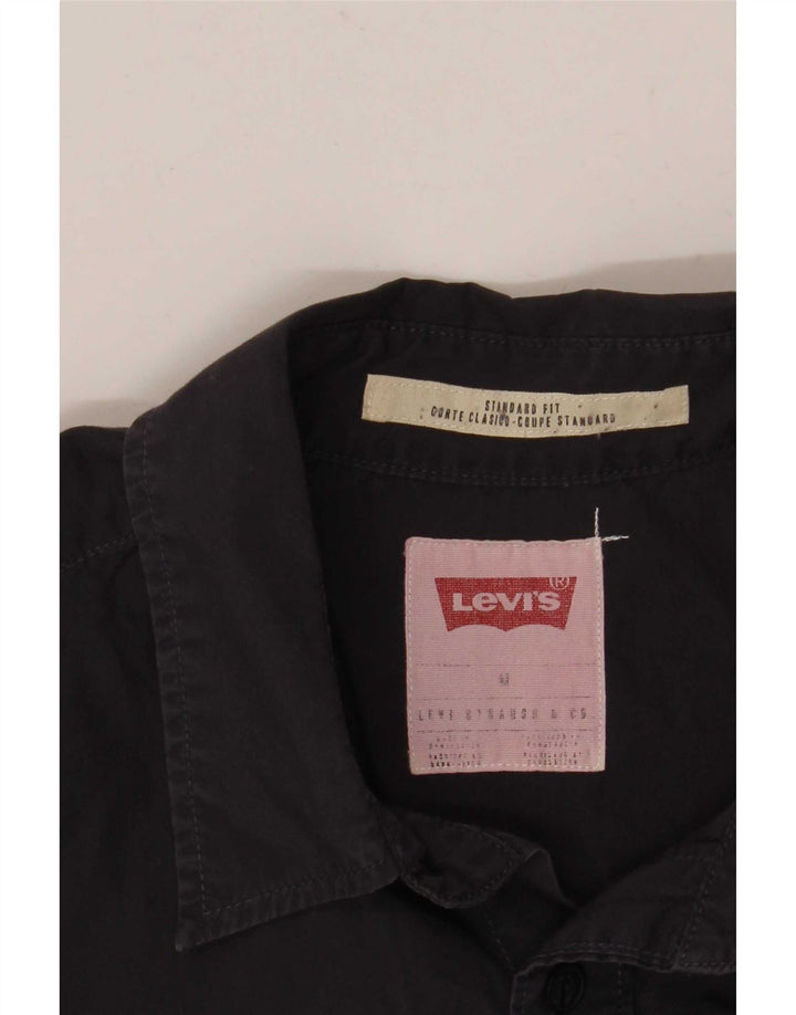 Мужская рубашка стандартного кроя Levi's среднего темно-синего цвета