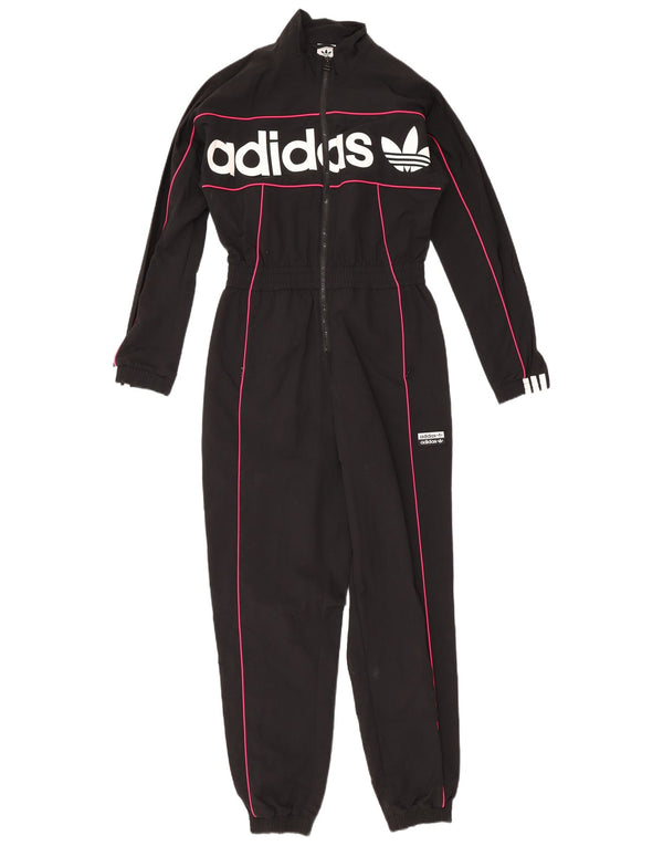 Женский комбинезон Adidas с длинными рукавами и графическим рисунком UK 6 XS, черный полиамид