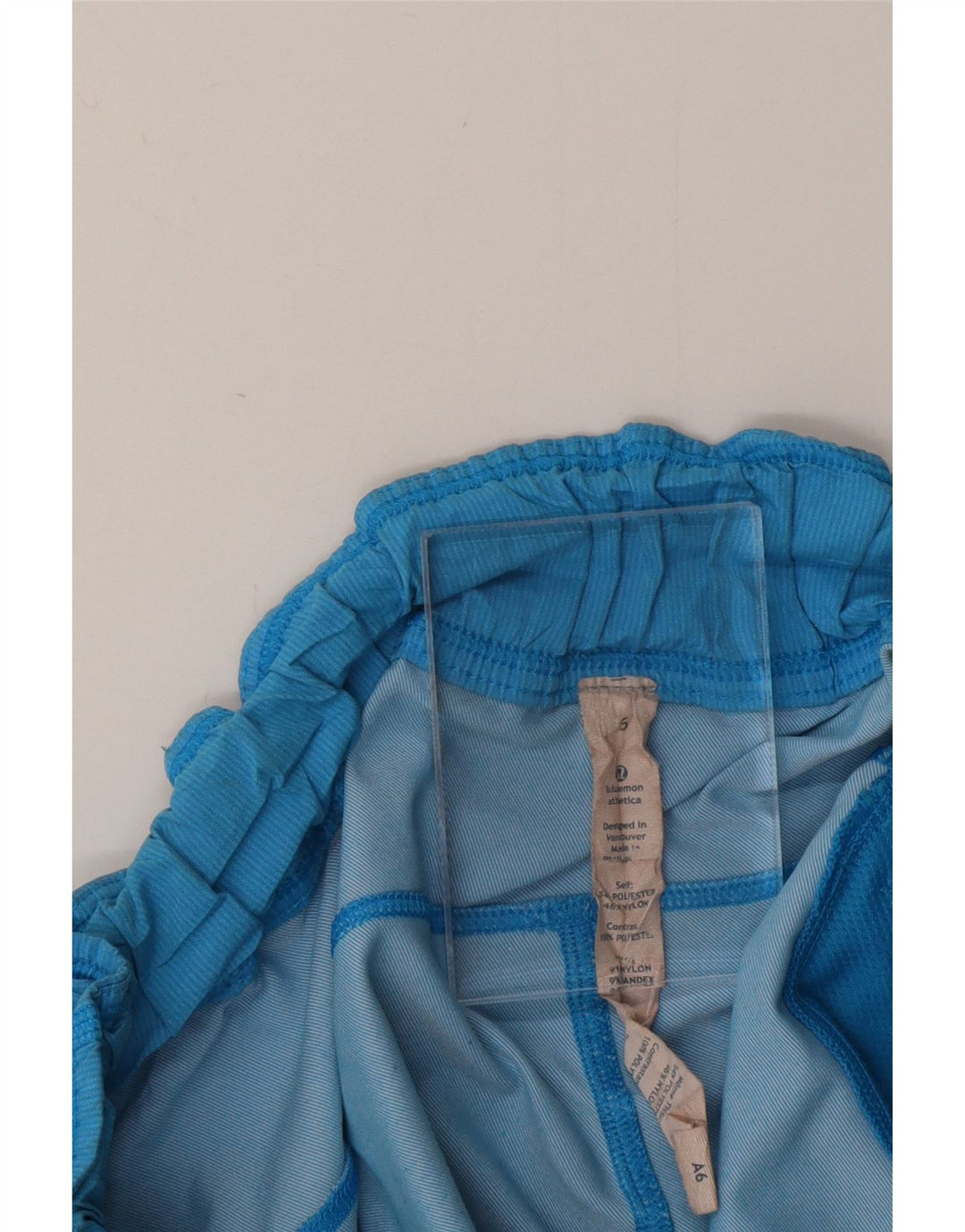 LULULEMON Женские спортивные шорты US 6, средний синий полиэстер